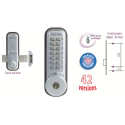 Serrure à code mécanique UNICODE 2200CS argent - UNITECNIC