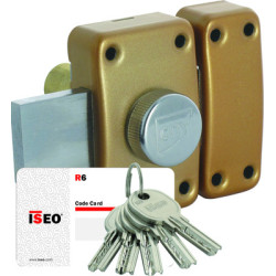 Verrou monopoint à bouton CITY R6 varié - ISEO