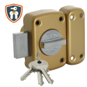 Verrou monopoint à bouton ARNOV 15 s\'entrouvrant - ISEO