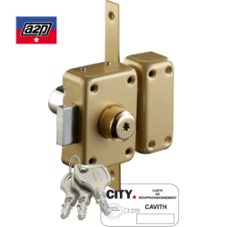 Verrou monopoint 2 entrées CAVITH  A2P* - ISEO 