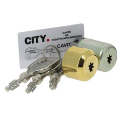 Jeu de cylindres ronds pour serrure emboutie CAVITH A2P** - ISEO
