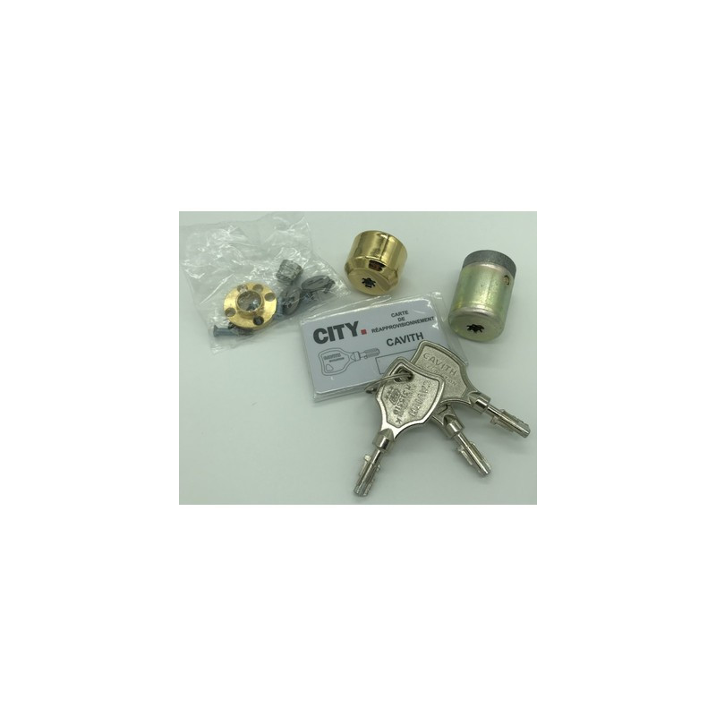 Jeu de cylindres ronds pour serrure emboutie CAVITH A2P** - ISEO