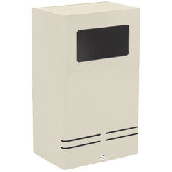 Corbeille rectangulaire 20L ivoire - DECAYEUX