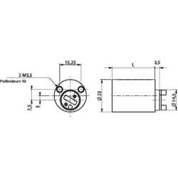 Cylindre pour bandeau 1306 longueur 40 mm varié - RONIS