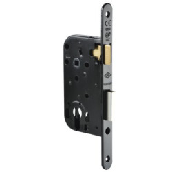 Serrure encastrer monopoint axe 40 pêne dormant demi-tour clé i standard MULTIBAT bouts ronds - JPM