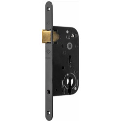 Serrure à encastrer monopoint axe 50 pêne demi-tour HOTEL MULTIBAT bouts ronds - JPM