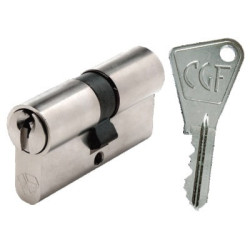 Cylindre européen double entrée V5 CGF varié  nickelé - VACHETTE ASSA ABLOY
