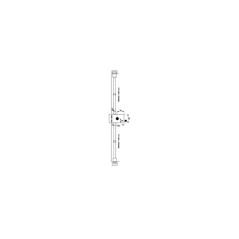Serrure applique 3 points horizontale à tirage profil rond A2P MULTILOCK - VACHETTE ASSA ABLOY