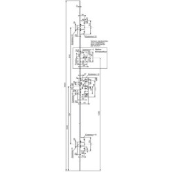 Serrure à encastrer 3 points pêne dormant demi-tour clé i A2P** 5000 TN2/FN2 - VACHETTE ASSA ABLOY