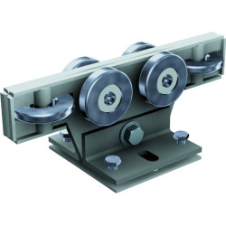 Monture acier 4 galets avec galet de guidage 9952S - MANTION