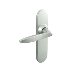 Ensemble sur plaque EA165 TWIST chromé velours - BEZAULT ASSA ABLOY