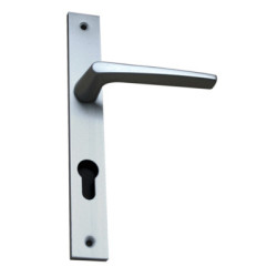 Ensemble sur plaque étroite EA195 RIV28 clé i argent - BEZAULT ASSA ABLOY