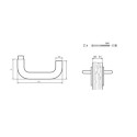 Ensemble sur plaque EA195 BEBOP argent  - COGEFERM