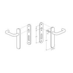 Ensemble sur plaque EA195 BEBOP argent  - COGEFERM