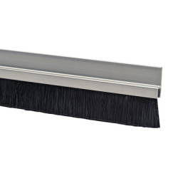 Bas de porte à brosse aluminium support H - JOURJON