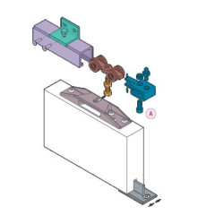 Kit de garniture coulissante complet pour porte 80-120 Kg 0500 3 - KOBLENZ