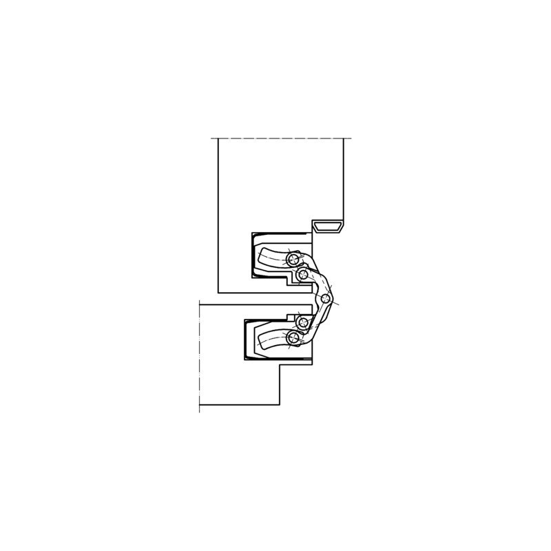 Paumelle invisible TECTUS TE240 3D - SIMONSWERK