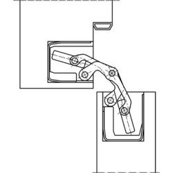 Paumelle invisible TECTUS TE340 3D - SIMONSWERK