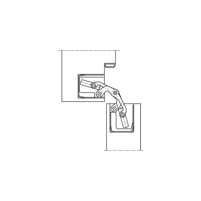 Paumelle invisible TECTUS TE340 3D - SIMONSWERK