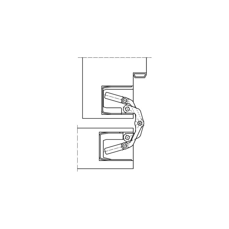 Paumelle invisible TECTUS TE340 3D - SIMONSWERK