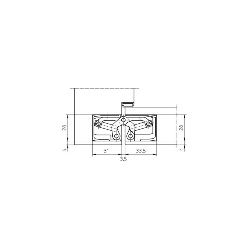 Paumelle invisible TECTUS TE340 3D - SIMONSWERK