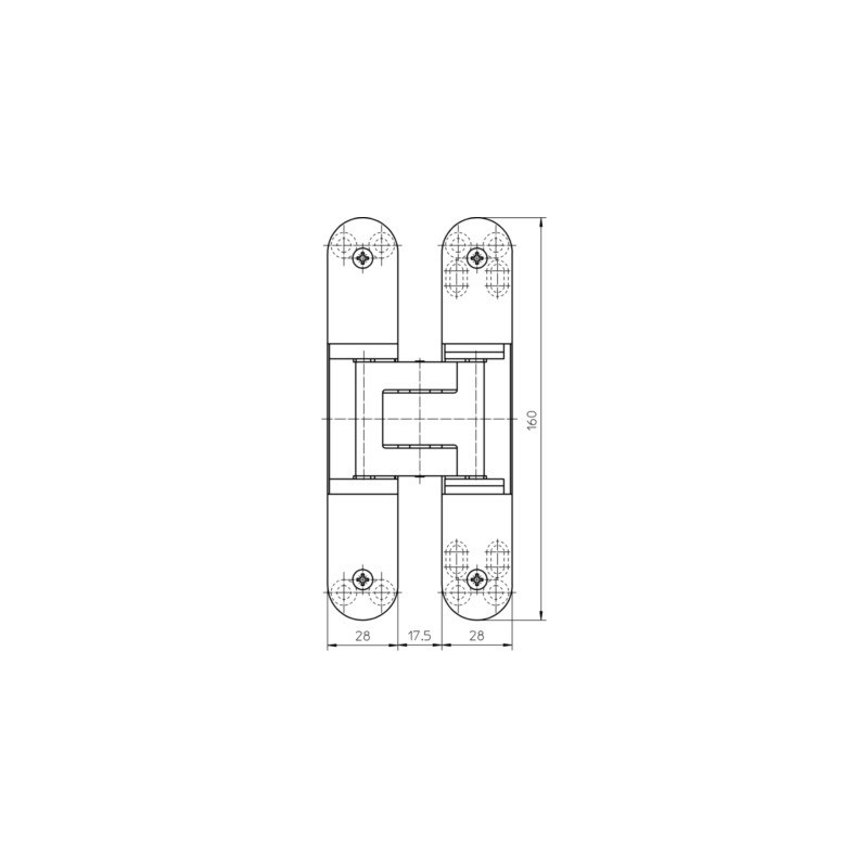 Paumelle invisible TECTUS TE340 3D - SIMONSWERK