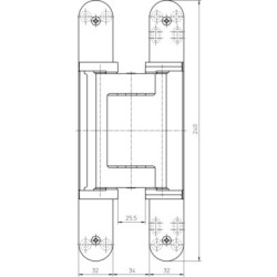 Paumelle invisible TECTUS TE640 3D A8 - SIMONSWERK