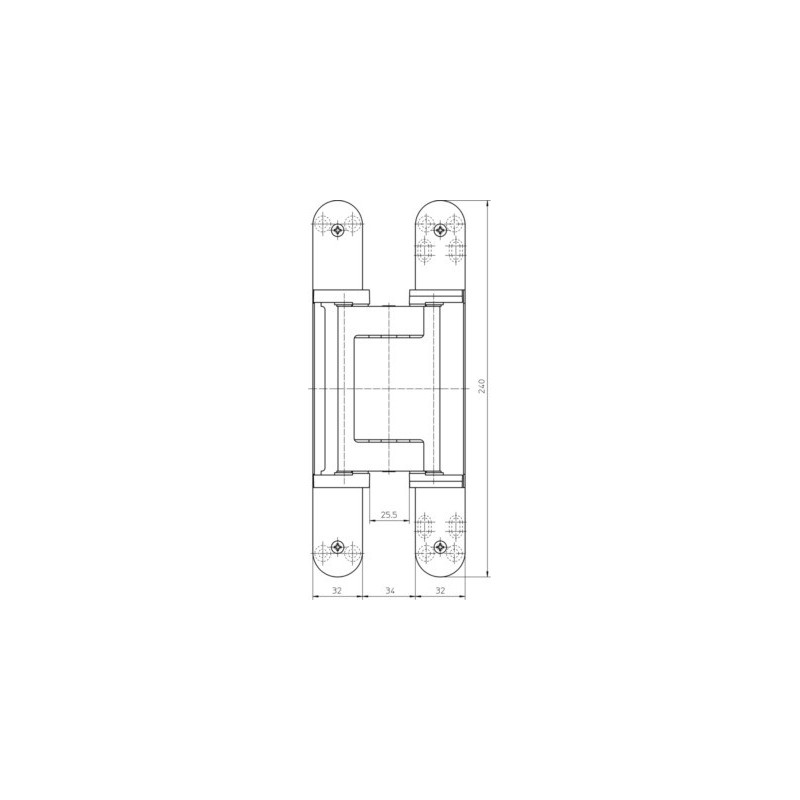 Paumelle invisible TECTUS TE640 3D A8 - SIMONSWERK