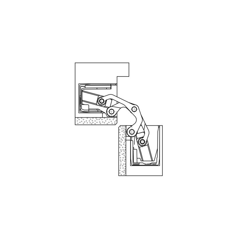 Paumelle invisible TECTUS TE640 3D A8 - SIMONSWERK