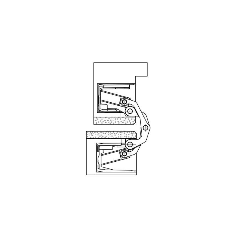 Paumelle invisible TECTUS TE640 3D A8 - SIMONSWERK