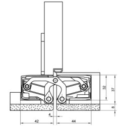 Paumelle invisible TECTUS TE640 3D A8 - SIMONSWERK