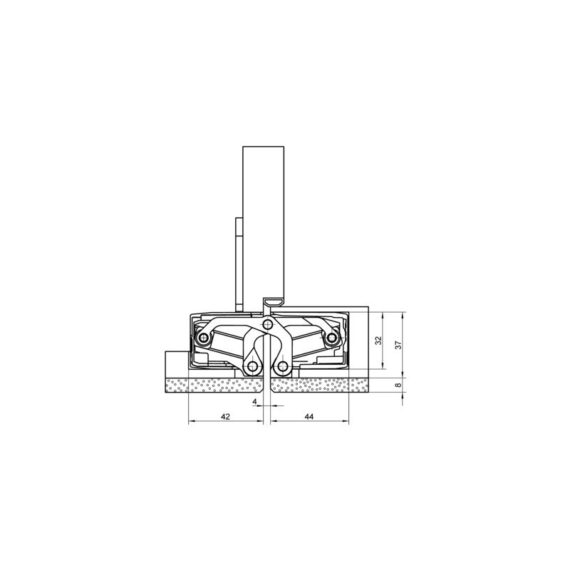 Paumelle invisible TECTUS TE640 3D A8 - SIMONSWERK