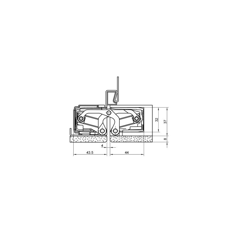Paumelle invisible TECTUS TE640 3D A8 - SIMONSWERK