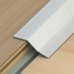 Barre de seuil 2700 mm adhésive 2 niveaux inox brossé - DINAC