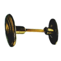 Bouton double ovale fonte noir époxy - FONDERIE ROLLINGER