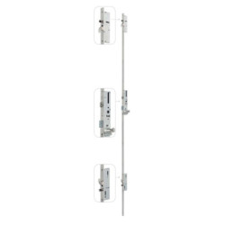 Serrure à encastrer 5 points pênes crochet + pêne cylindrique EA92 - CVL