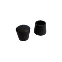 Embout plastique enveloppant rond noir - GUITEL HERVIEU