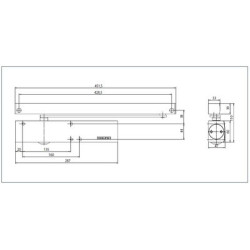 Ferme-porte TS 5000 ECLine sans bras - GEZE