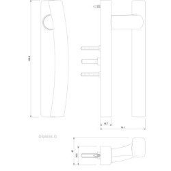 Poignée intérieure SYMBIOSE DS6656 - CROISEE DS