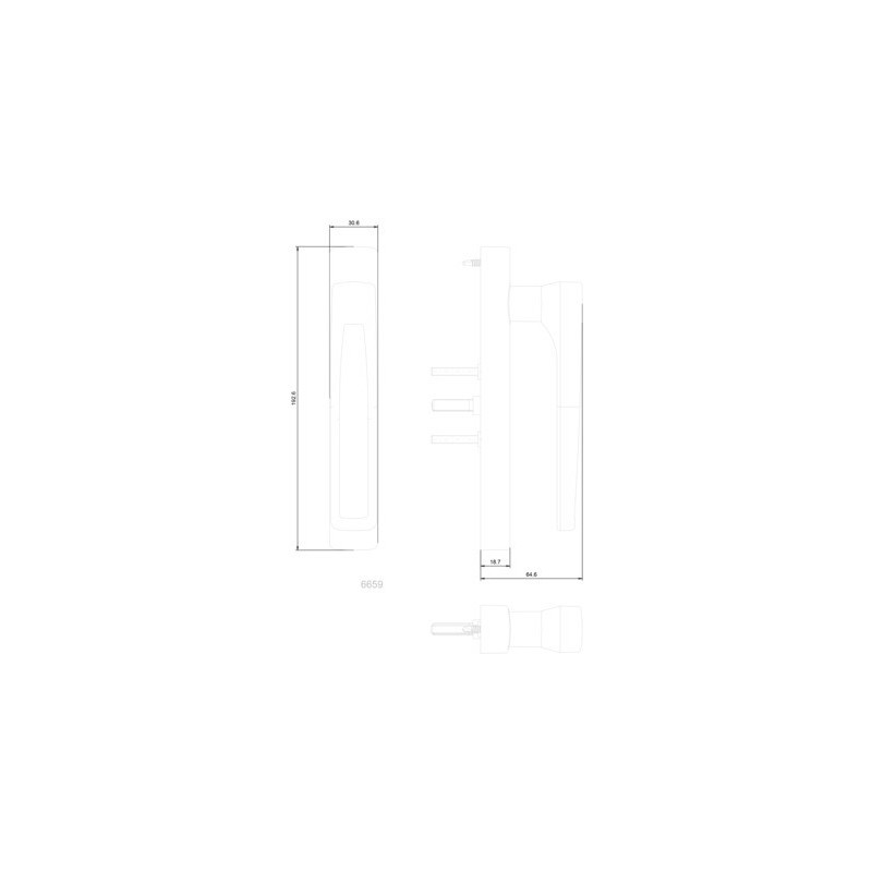 Poignée SYMBIOSE AERO DS6659 - CROISEE DS