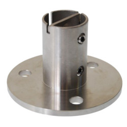 Platine de sol diamètre 42,4 mm inox 304 - CROSO