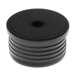 Bouchon à ailettes rond percé fileté M10 noir - GUITEL HERVIEU