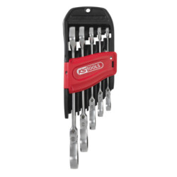 Jeu 5 clés à cliquet inclinable - KS TOOLS