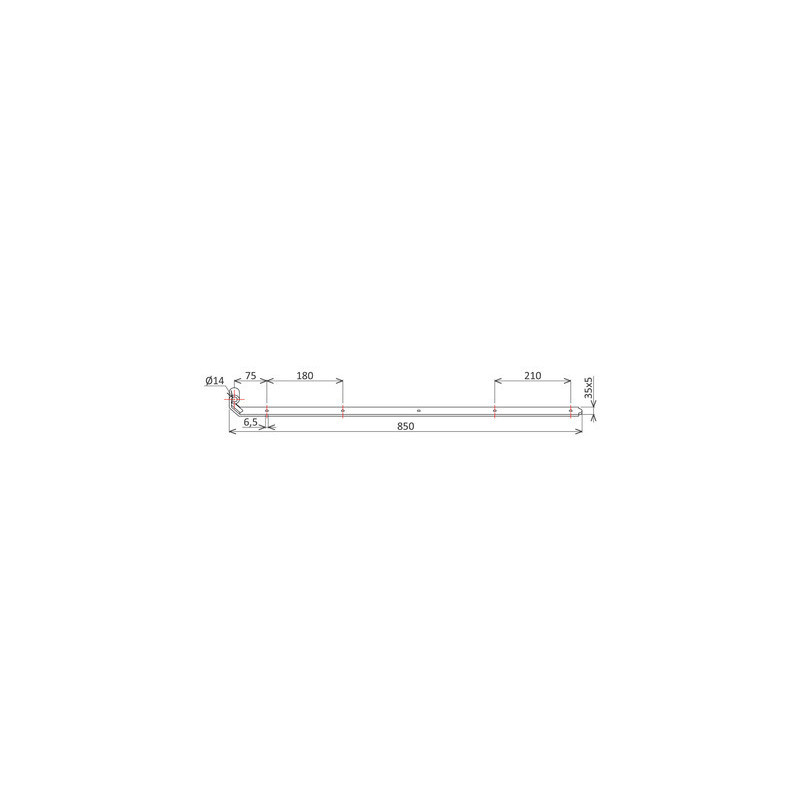 Penture droite coudée pour volet double diamètre 14 mm - BRASIER