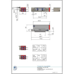 Têtière plate inox pour gâche électrique à encastrer A4000 - IZYX SYSTEM'S