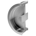 Poignée de meuble cuvette demi lune i-3250 inox - DIDHEYA