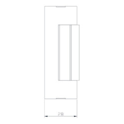 Gâche électrique à encastrer 12/24V ESU900 - IZYX SYSTEM'S