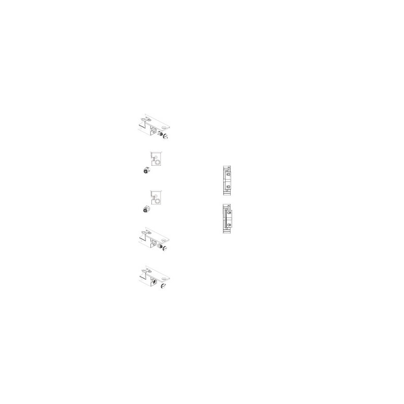 Gâche électrique à encastrer 12/24V ESU900 - IZYX SYSTEM'S