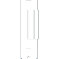 Gâche électrique à encastrer 12/24V ESU900 - IZYX SYSTEM'S