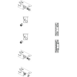 Gâche électrique à encastrer 12/24V ESU900 - IZYX SYSTEM'S